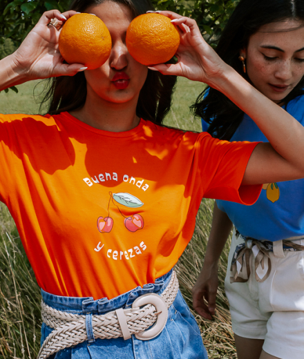 T-shirt CERISE - orange