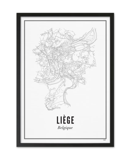 Grand poster LIEGE BELGIQUE...