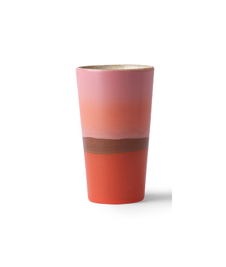 Latte Mug - rose/orange (E2)