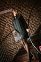 Robe satinée noire URBA