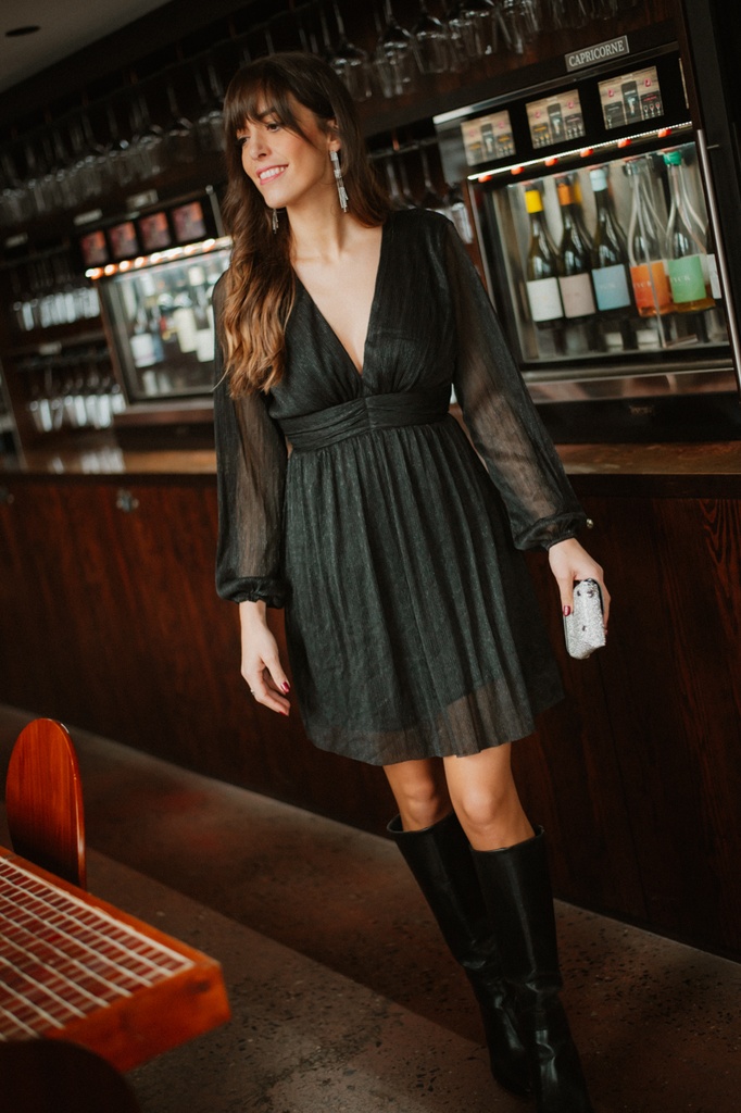 Robe VIOLINE noire