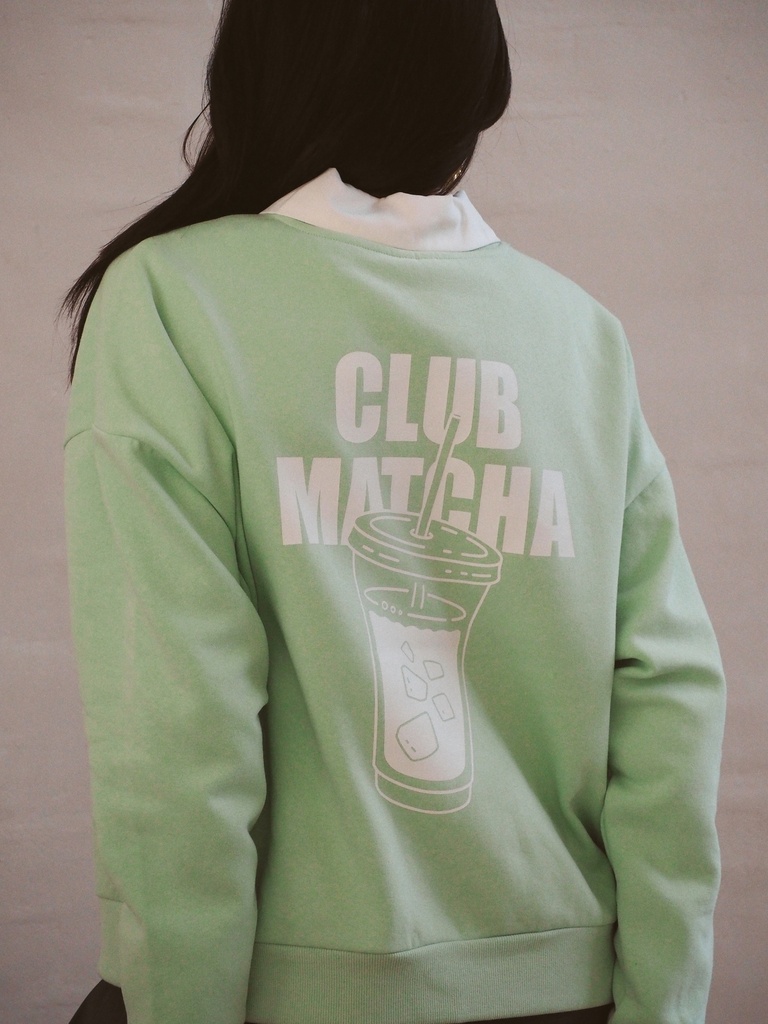 Sweat MATCHA vert d'eau