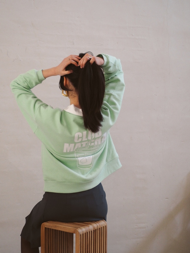 Sweat MATCHA vert d'eau
