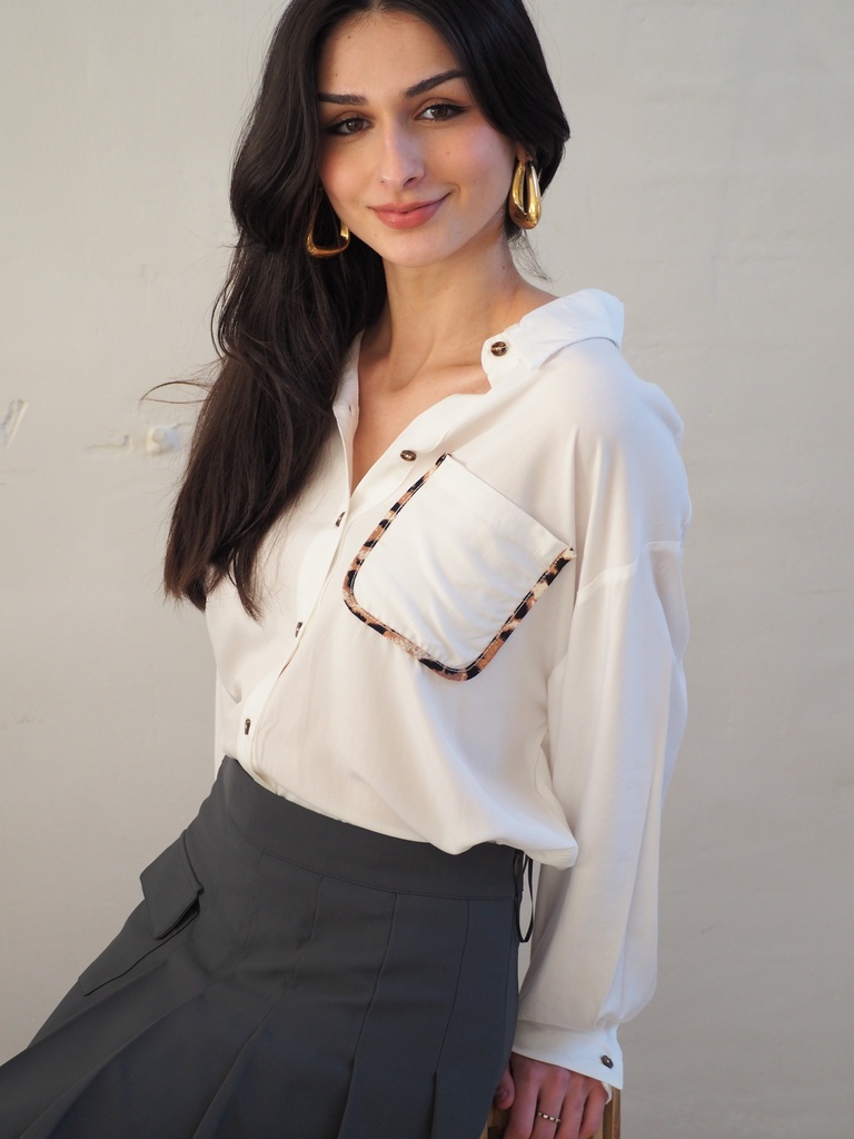 Chemisier LEONIE blanc