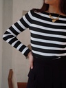Pull ZOE noir/rayé