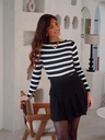 Pull ZOE noir/rayé