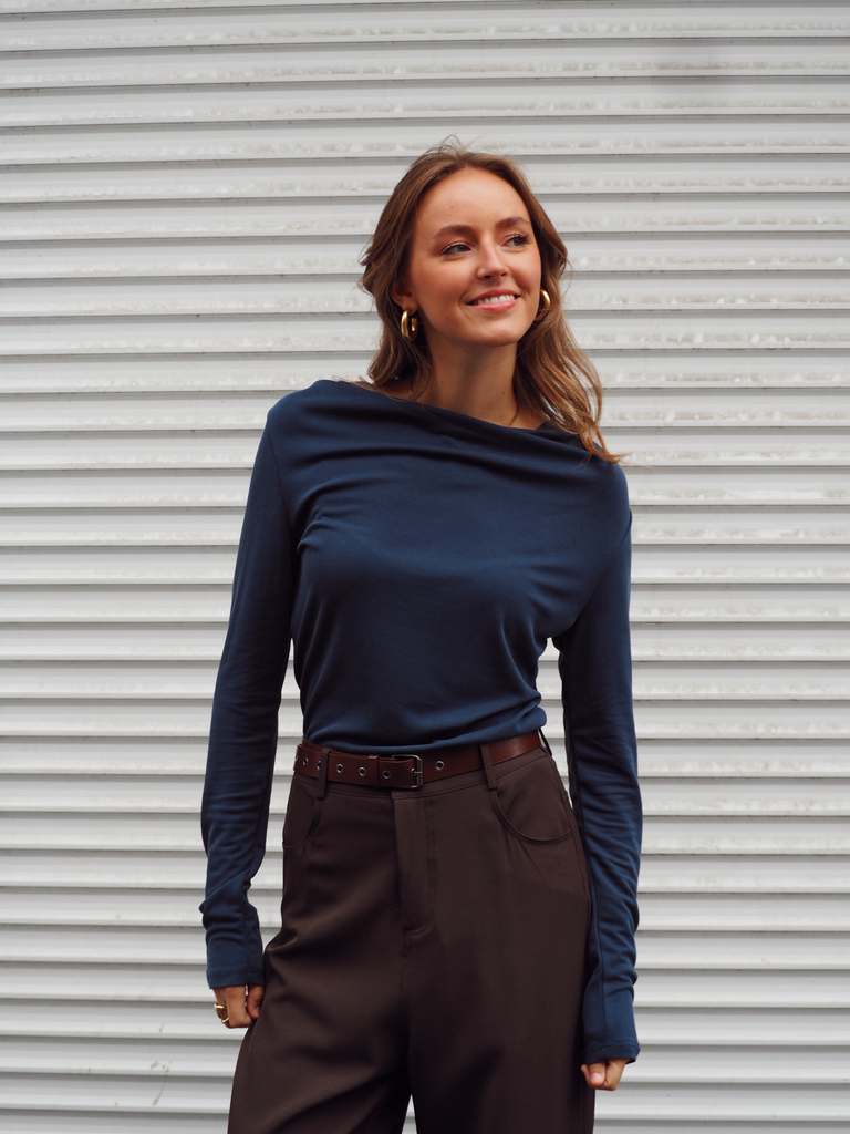 Top manches longues ESTER bleu (XS)