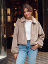 Veste DANA fourrure/beige