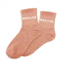 Chaussettes MERVEILLEUSE orange à paillettes
