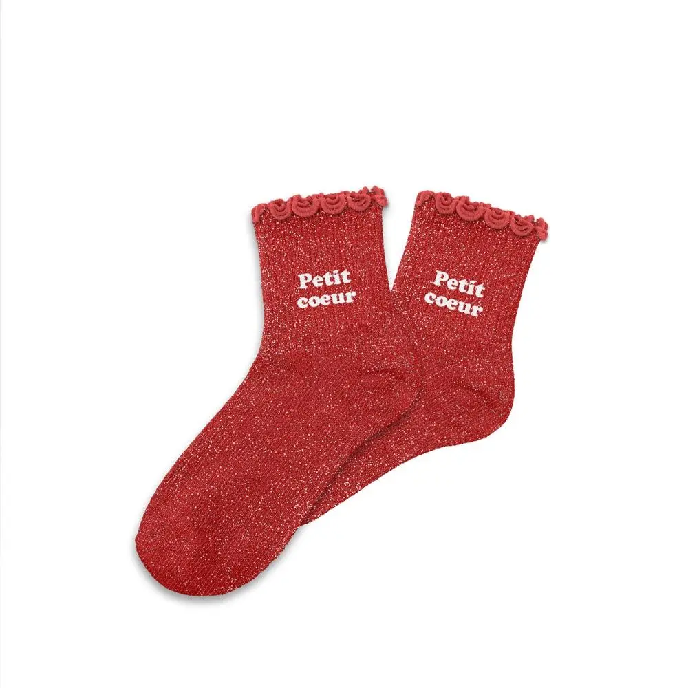Mini chaussettes à paillettes PETIT COEUR pour enfant
