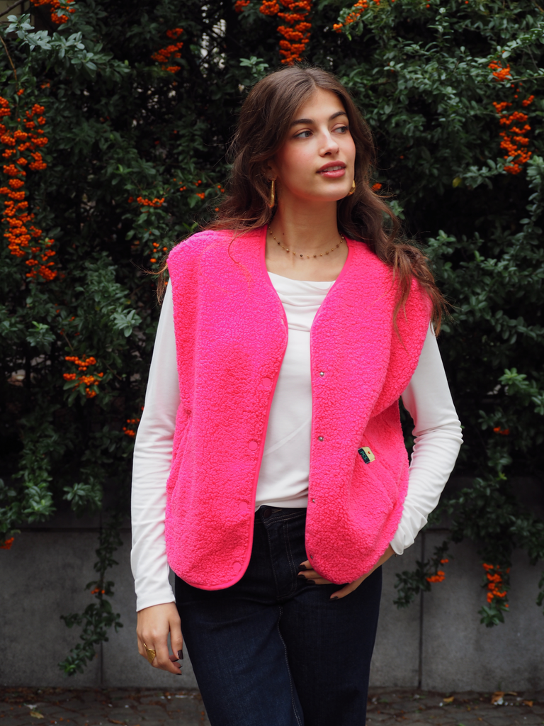 Gilet KATTY rose/teddy (XS)