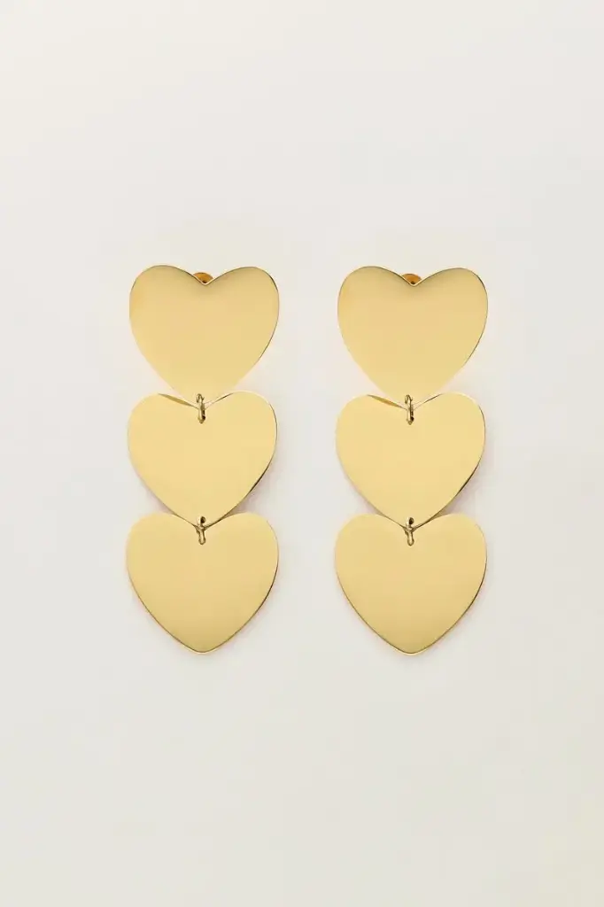 Boucles d'oreilles BILLIE cœur or 