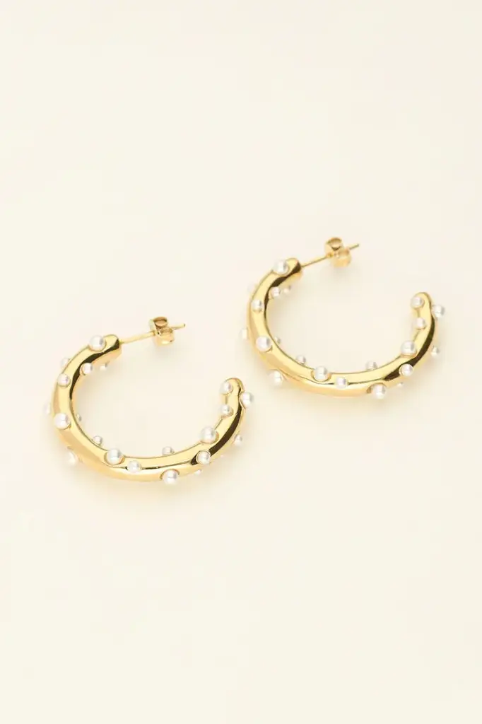 Boucles d'oreilles FANY or/perle