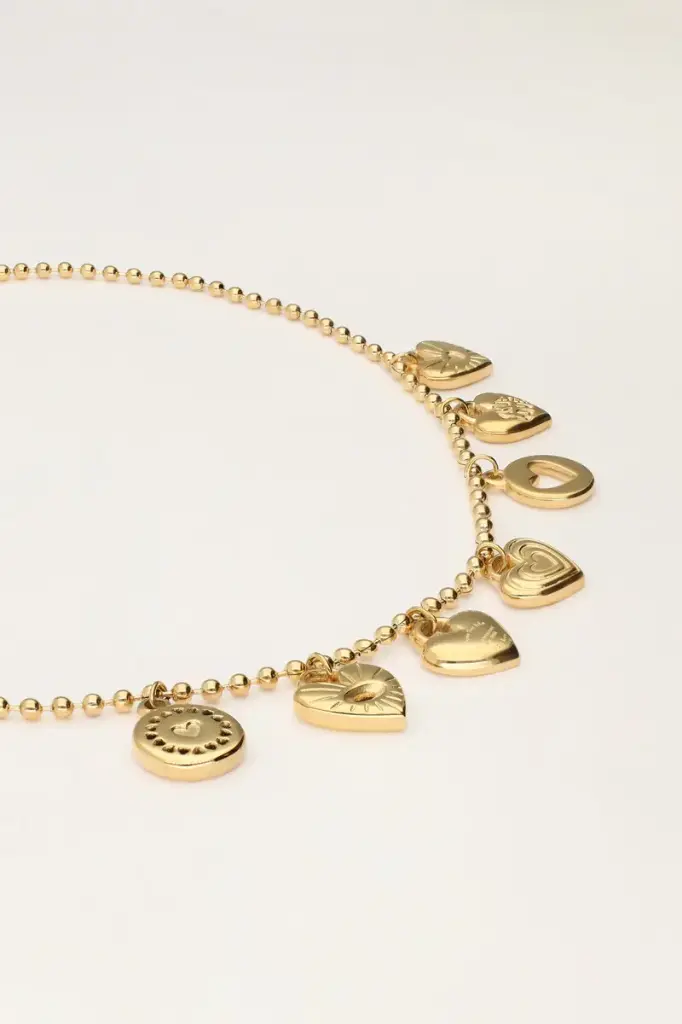 Collier CHRIS or à charms