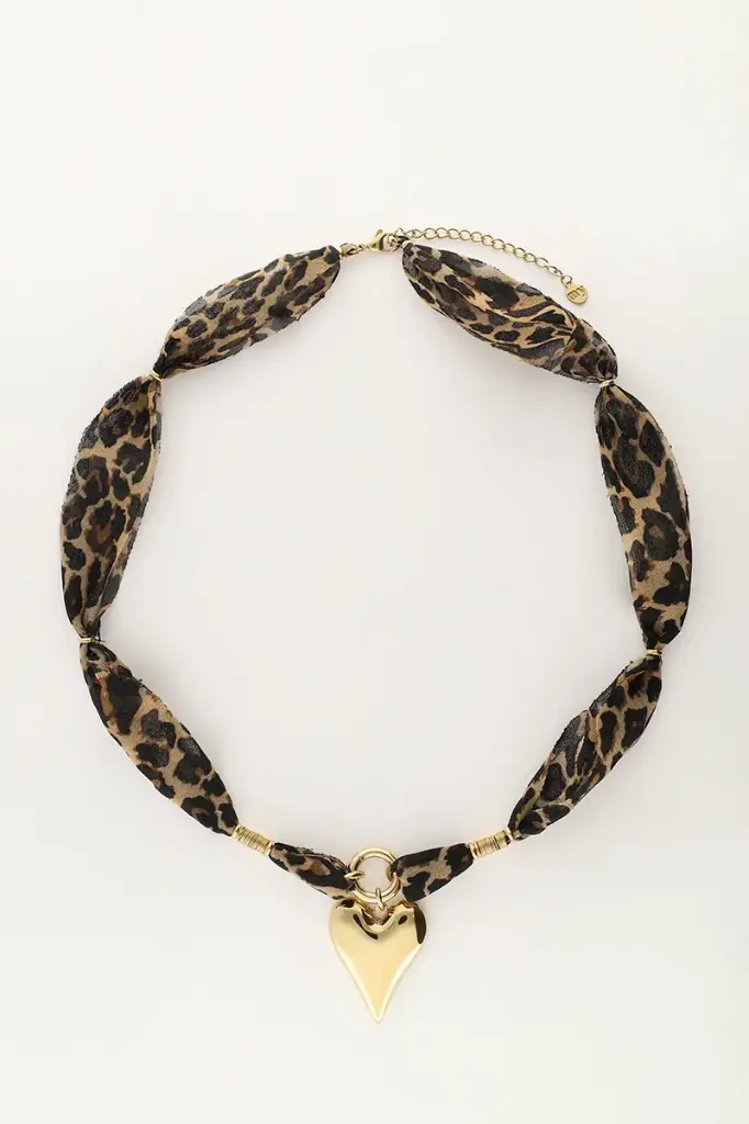 Collier JAKE corde/leopard