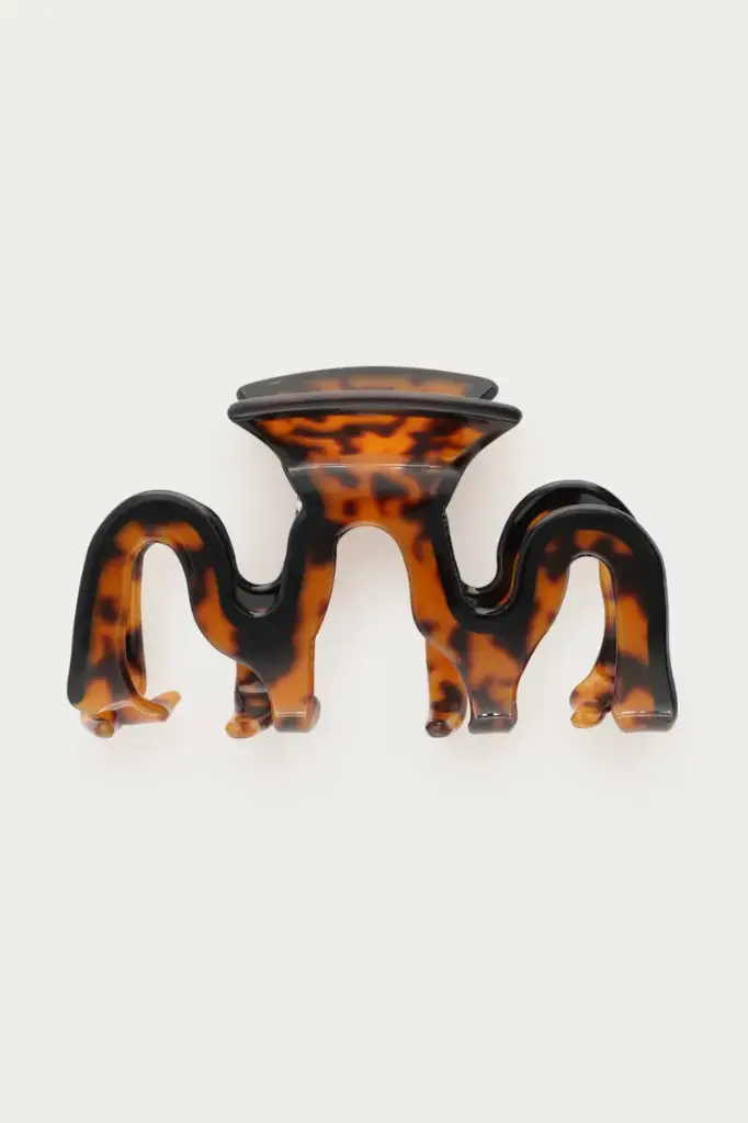 Pince à cheveux VAGUE marron