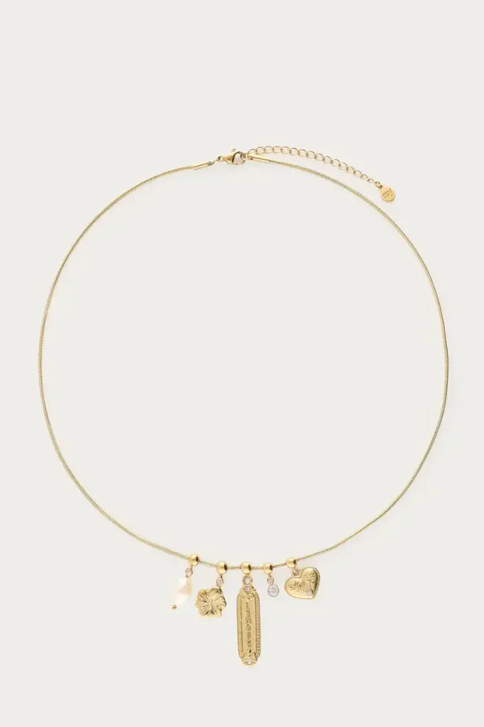 Collier GINETTE or à charms