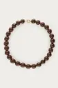 Collier AMELY perles marron