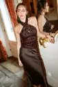 Top MIRELLIA brun/sequins