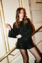 Blouse KAIA noir/sequins