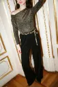 Pantalon JINA brillant/noir 