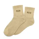 Chaussettes RELOU beige à paillettes 