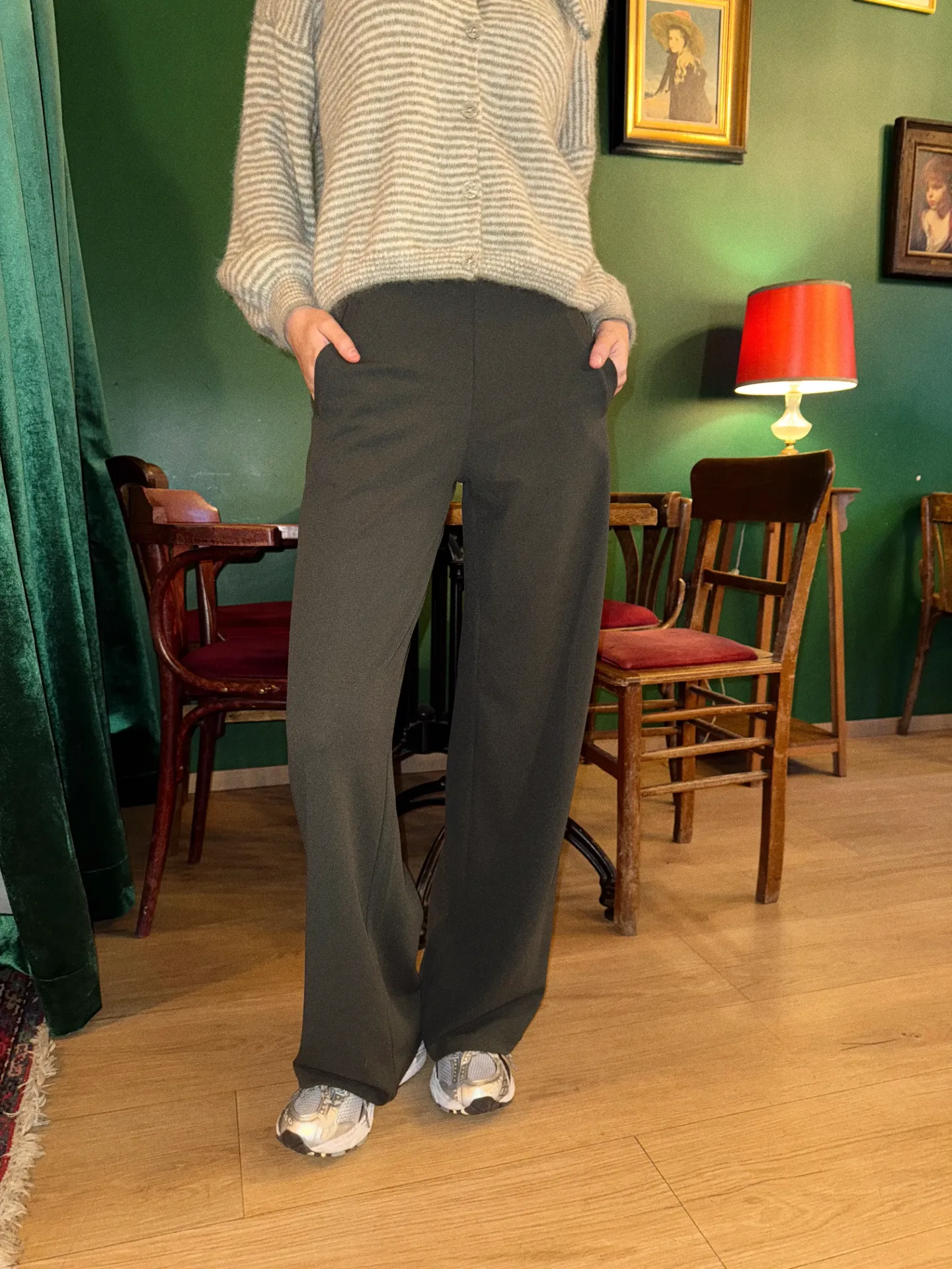 Pantalon CATIA kaki (XS, 32)