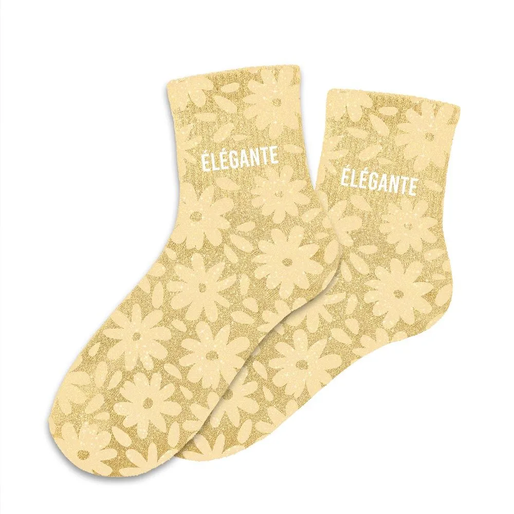 Chaussettes imprimées ELEGANTE à paillettes