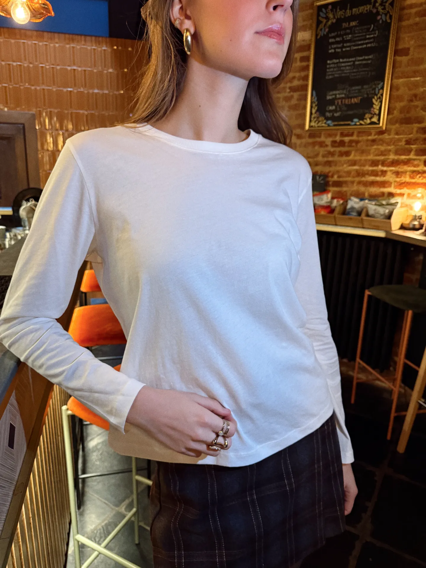 T-shirt manches longues REX blanc