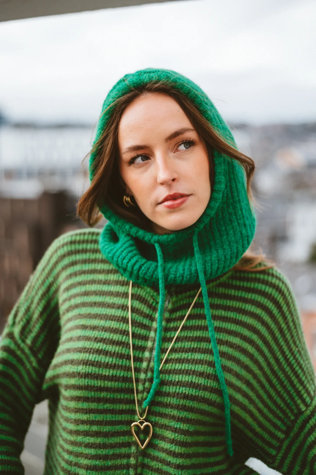 Cagoule vert flash