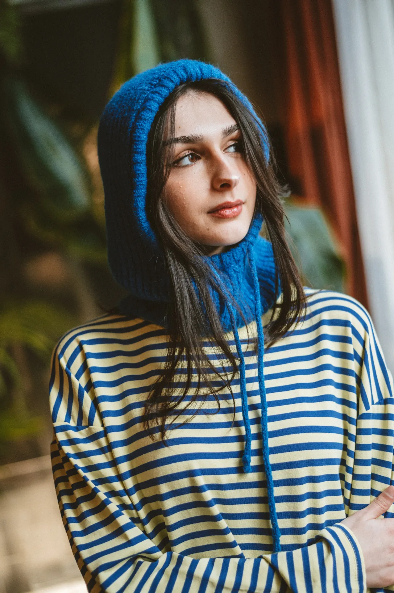 Cagoule bleu électrique