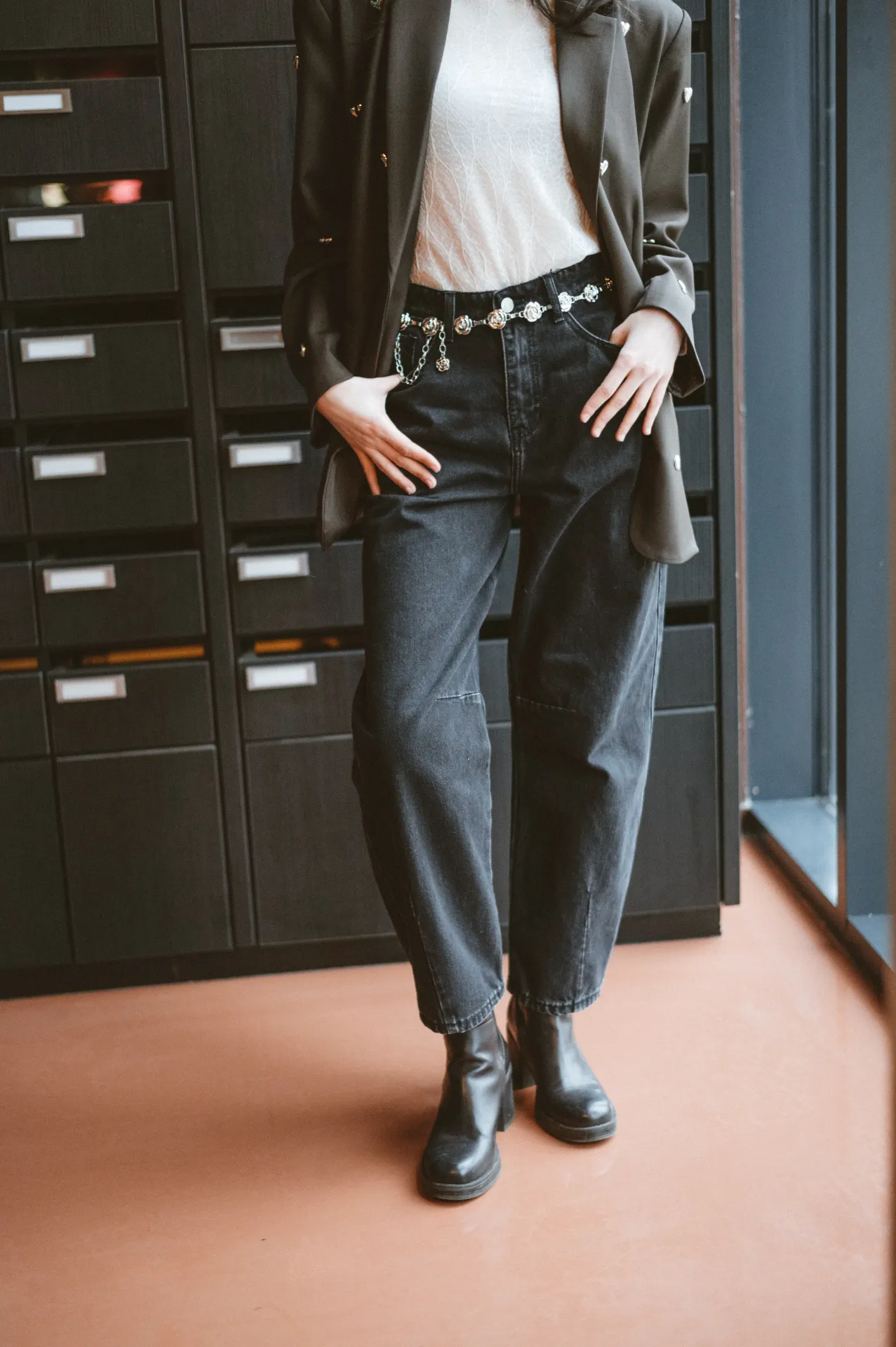 Jeans BRANDY gris/balloon