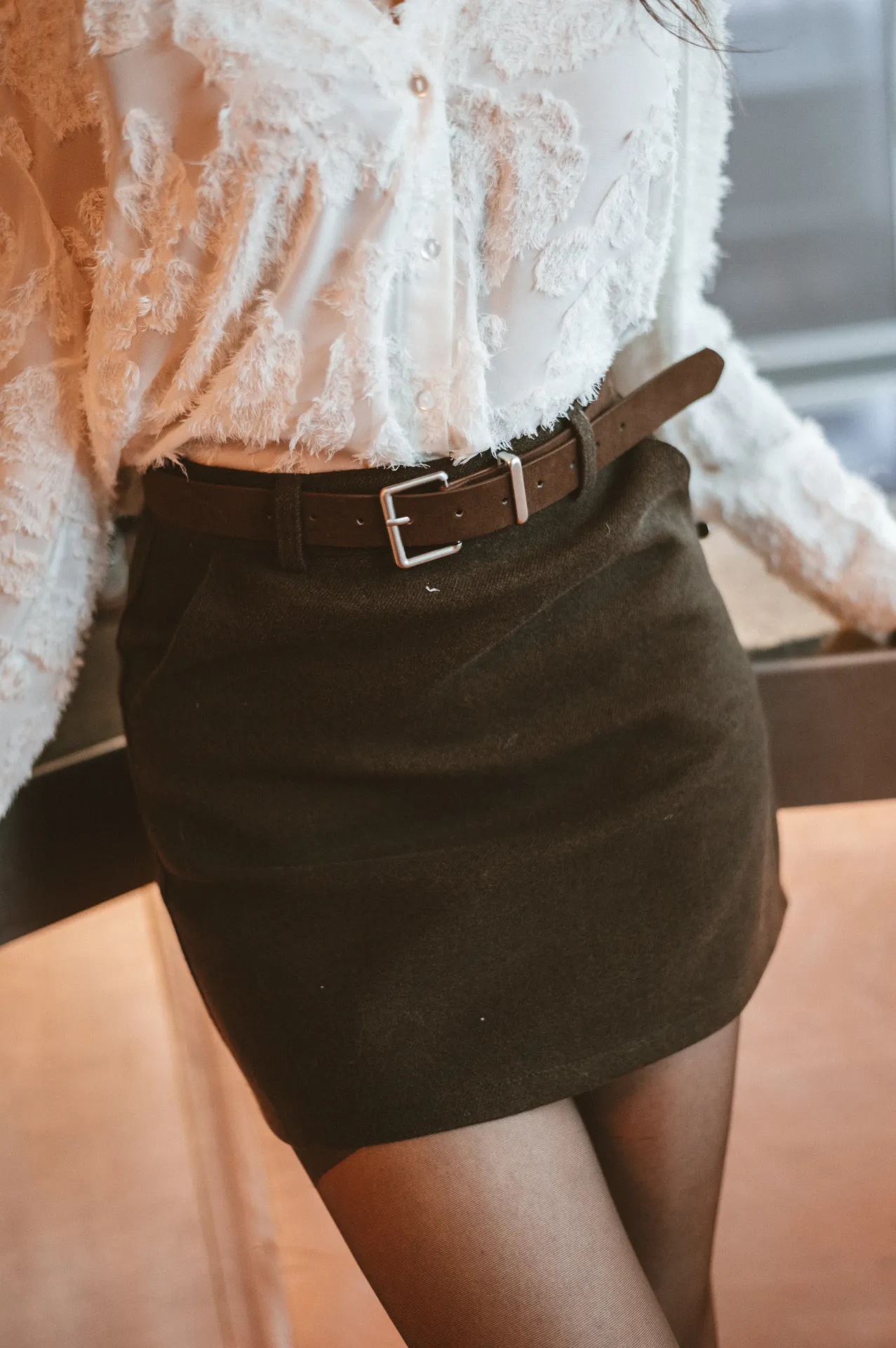 Jupe/short MARIA brun (S)