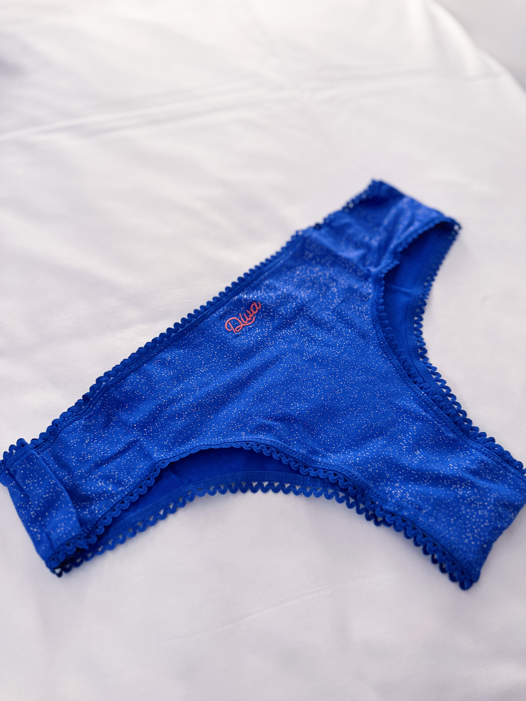 Culotte DIVA bleue à paillettes