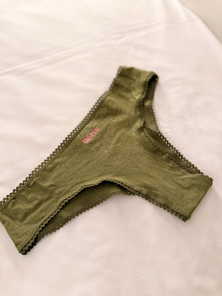 Culotte GARCE kaki à paillettes