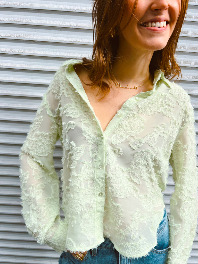 Chemisier MAIA vert clair
