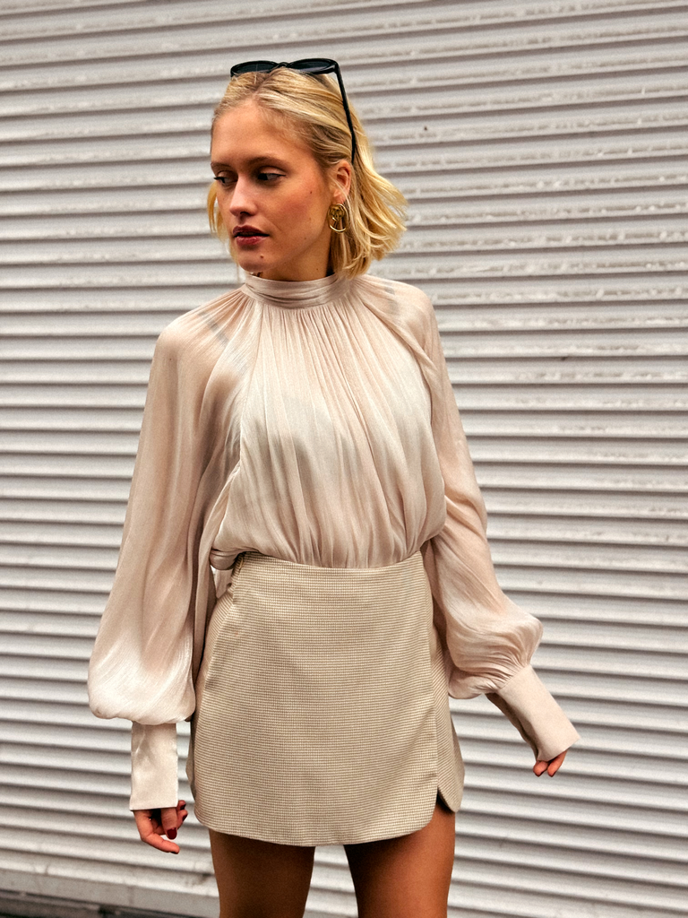 Blouse vaporeuse SUZIE rose poudré