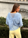 Pull GUSTAVE bleu clair/dentelle