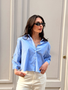 Chemisier LEONIE bleu/rayures