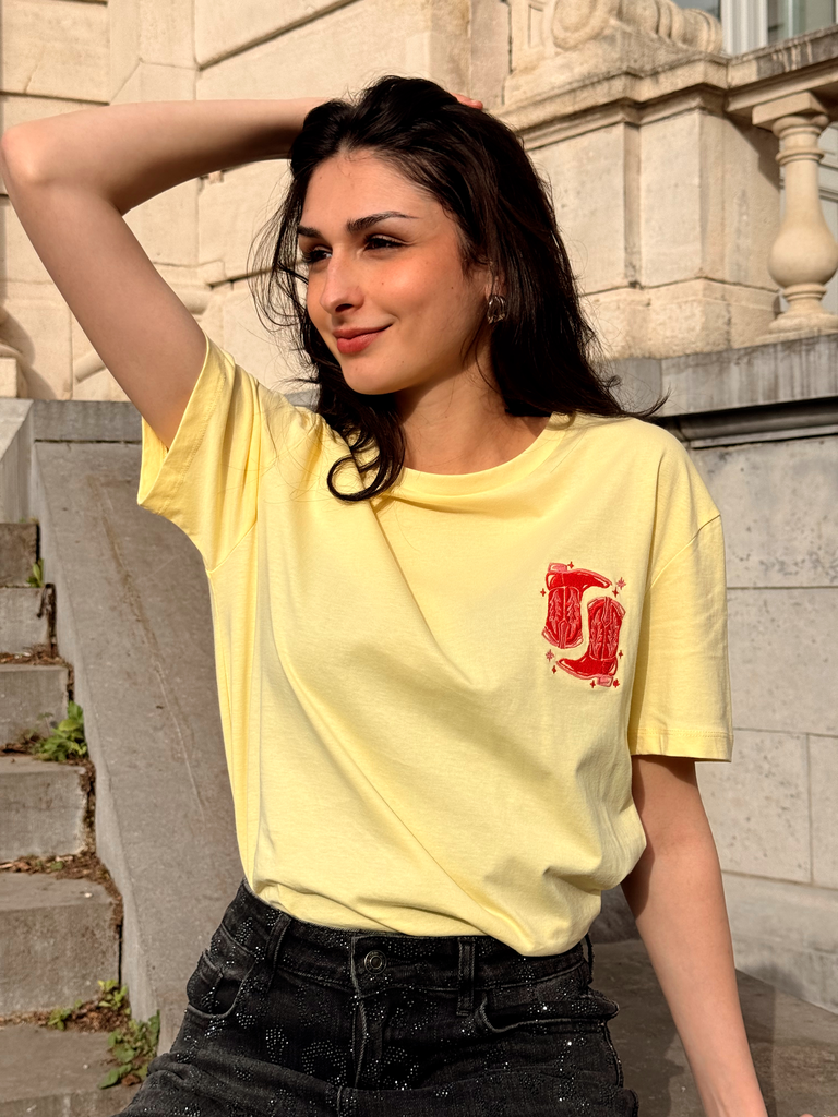 T-shirt COWBOY jaune