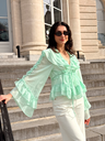 Blouse FRANCESCA vert menthe