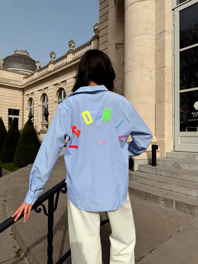 Chemisier ICONIC bleu/rayé