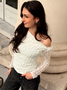 Blouse DAPHNE blanc/dentelle