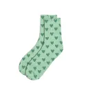 Chaussettes imprimées COEUR menthe
