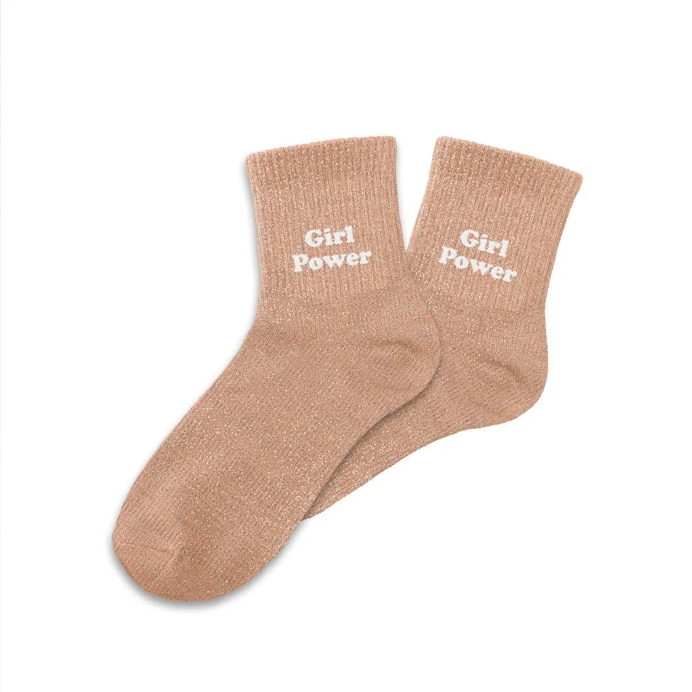 Mini chaussettes à paillettes GIRL POWER pour enfant
