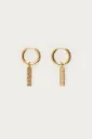 Boucles JUSTUS or/fleur