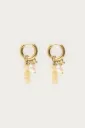 Boucles AUDE or/perles