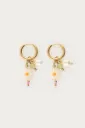Boucles GIGI or/fleur