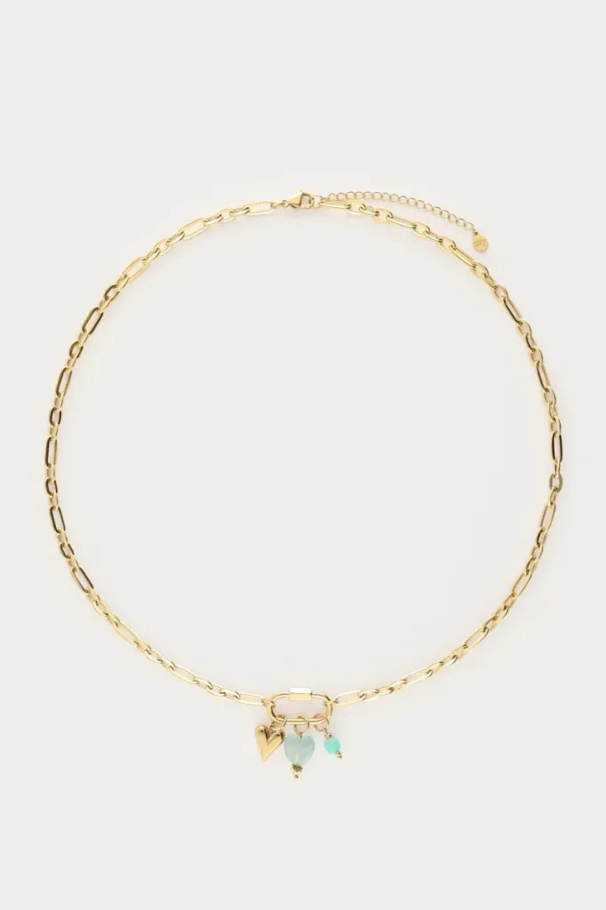 Collier GOIA or/bleu
