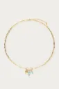 Collier GOIA or/bleu